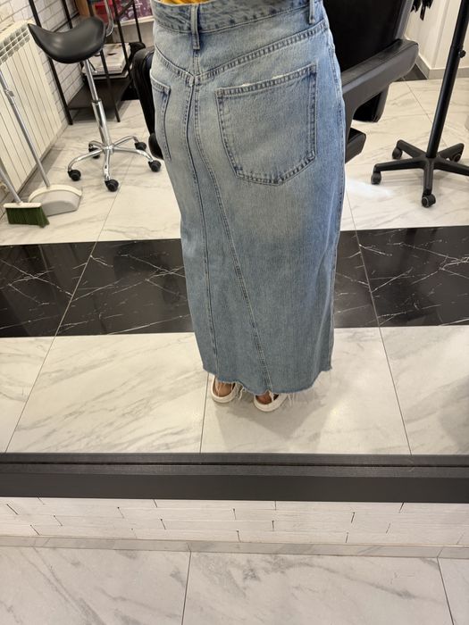 джинсова юбка zara л