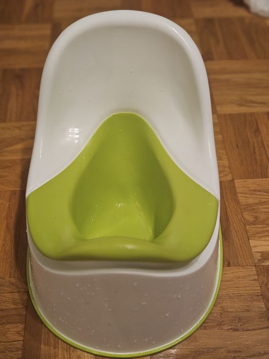 Nocnik ikea biało zielony