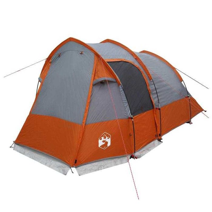 Tenda Túnel Cinza e Laranja 390x215x152 cm