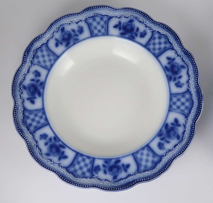Prato antigo W.H. Grindley flow blue