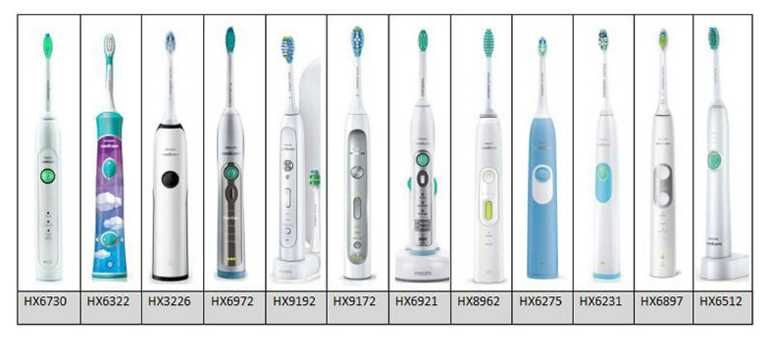 Насадки классические чёрные к электрической щетке Philips Sonicare