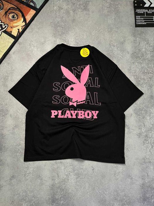 Футболка ASSC Playboy з бірками (Anti Social Social Club)
