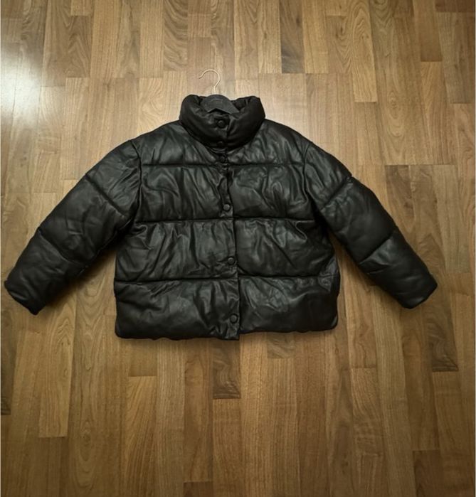 Asos куртка екошкіра чорна вкорочена стильна