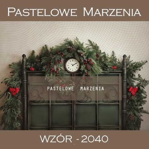 tło świąteczne materiałowe z tunelem pastelowe marzenia