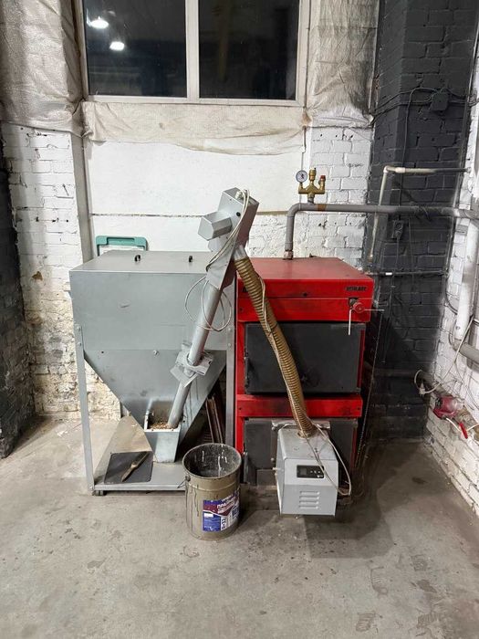 Твердопаливний котел BURNIT WB-S 40 + Бункер для пелет