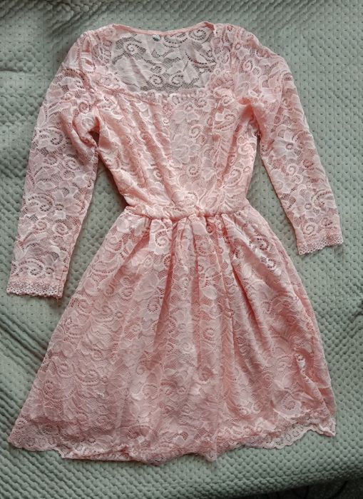 Сукня рожева мережевна