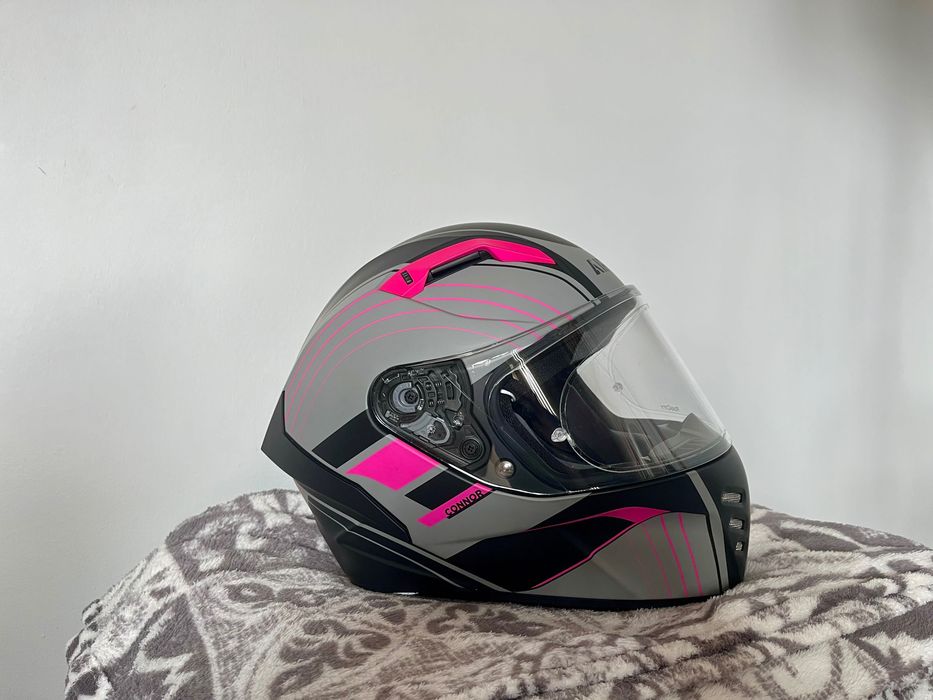 Kask Airoh Connor Achieve Pink Matt Rozm S 55-56 cm, interkom