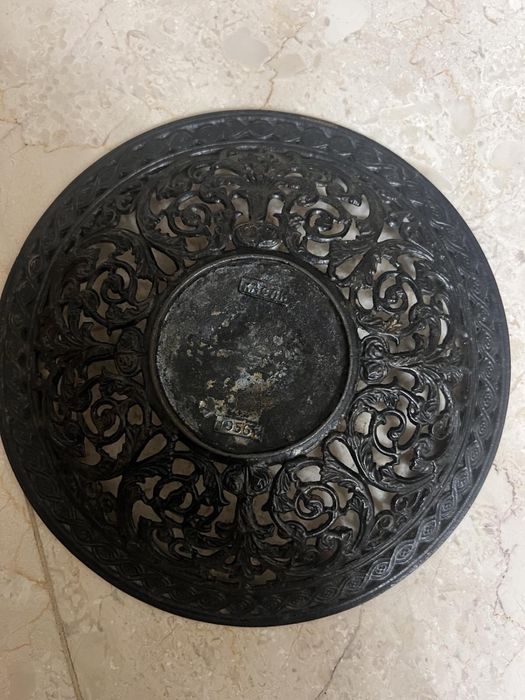 Тарелка Касли.Ажурное, чугунное литье.Колекционная.1956 год.