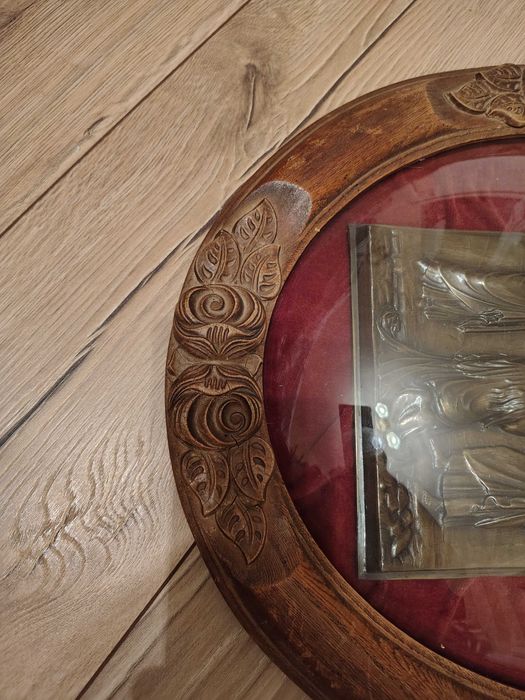 Francuski obraz z XIX wieku Jezus, Maria, Jan, Maria Magdalena