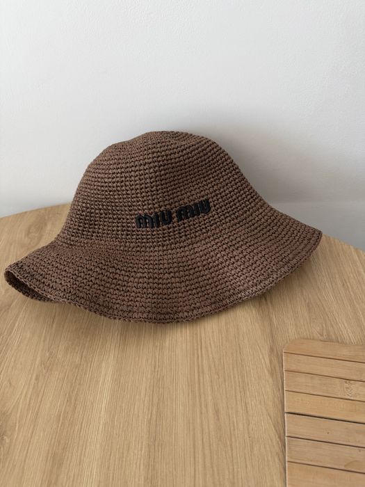 Kapelusz Bucket Miu Miu Czapka