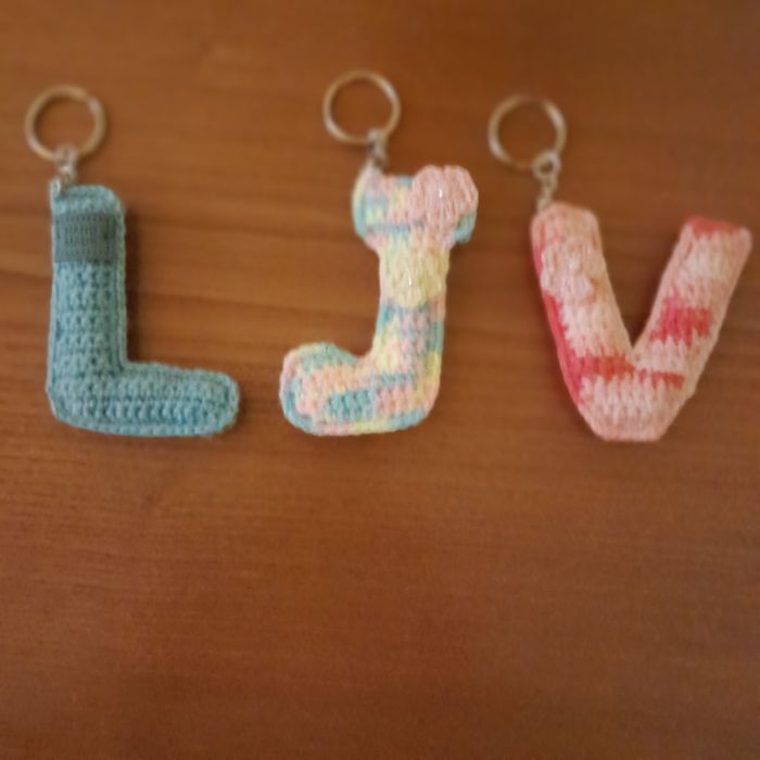 Porta-chaves diversos em crochet