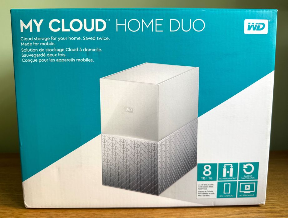 WD My Cloud Home Duo 8TB (2x WD Red NAS 4TB) NASware 3.0 RAID | chmura