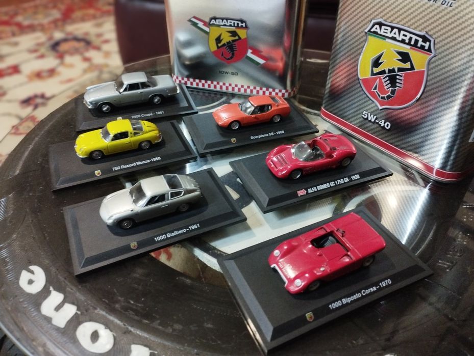 Conjunto carrinhos de coleção Abarth