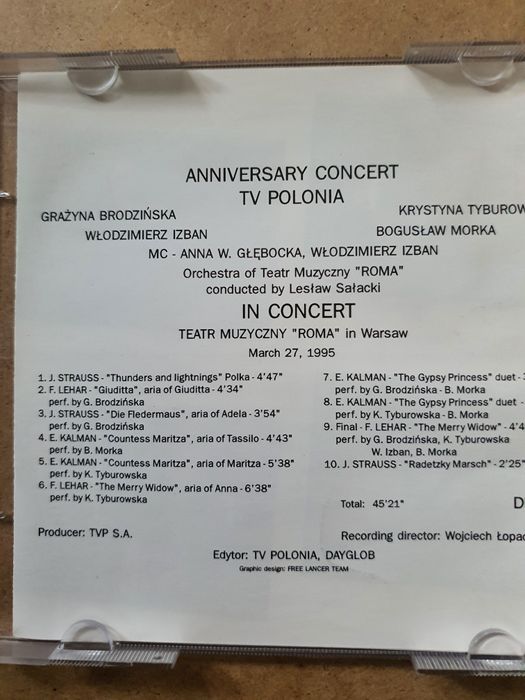 Tv Polonia koncert jubileuszowy CD unikat