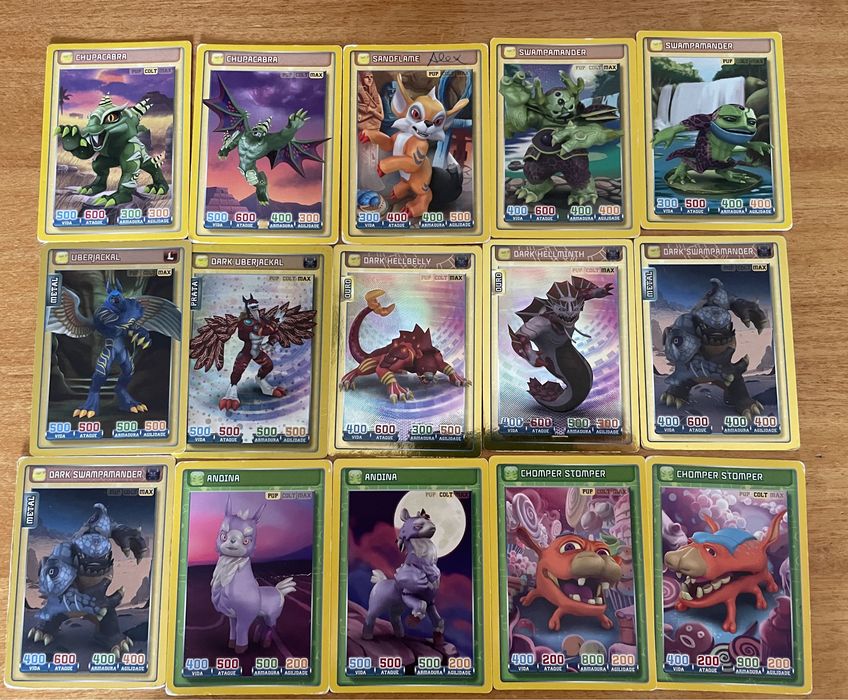 Cartas Invizimals várias