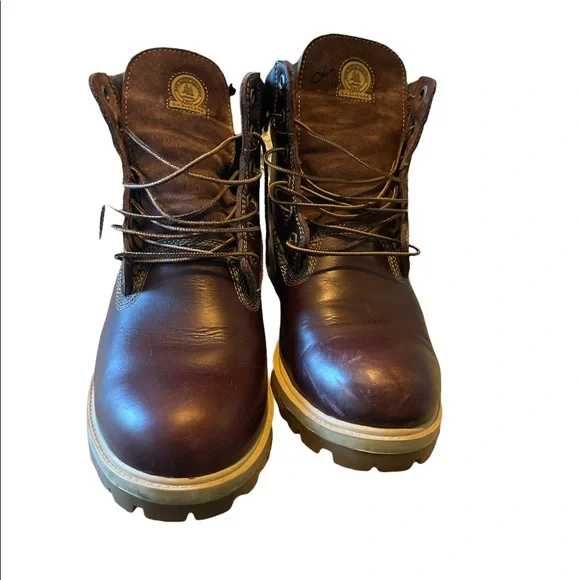 Ботинки кожаные/водонепроницаемые/маслостойкие от фирмы bass