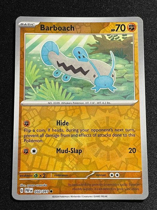 Carta Pokémon Barboach 50/91 Paldean Fates