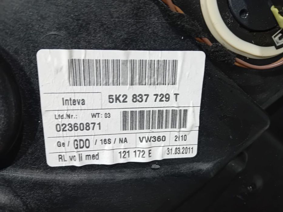 Motor e Elevador de Vidro de Porta Frente Esquerdo VW Golf 6 VI
