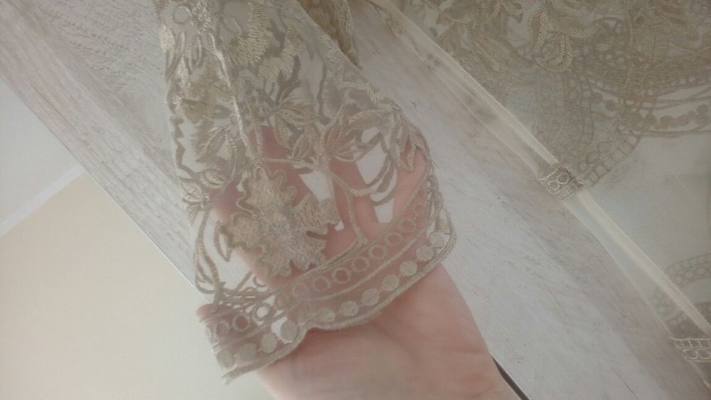 sukienka mgiełka  tiul gipura złota- na plaże