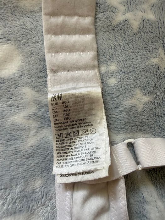 Biustonosz do karmienia H&M, rozmiar 80D / 36D – cielisty/beżowy