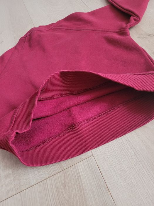 Bluza Zara bordowa z wyszywanymi perełkami 122cm gruba