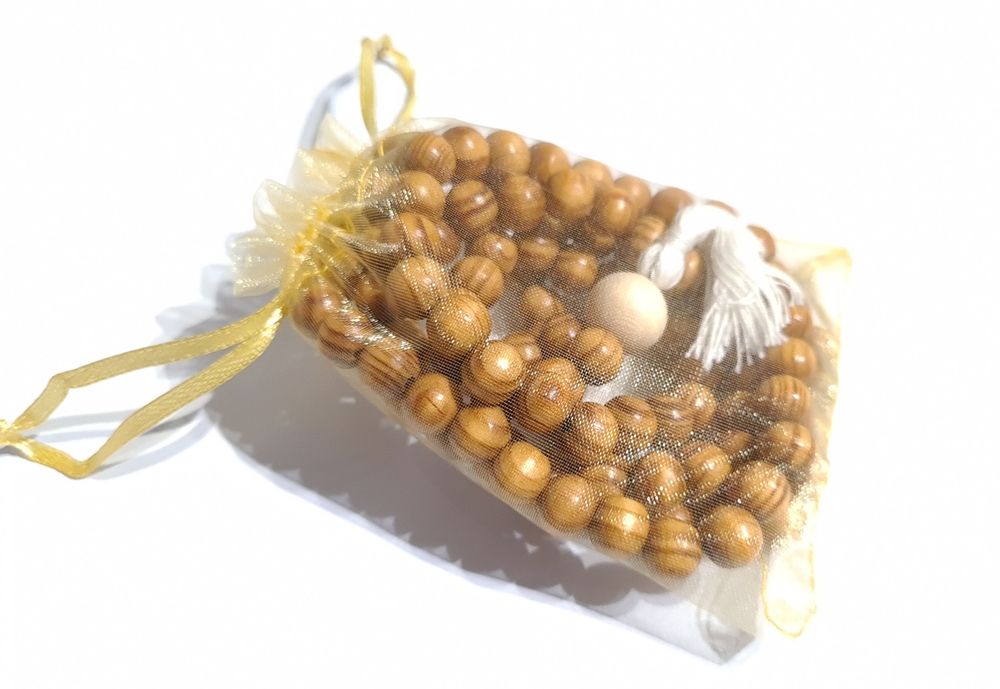 JAPAMALA de madeira natural e fios de algodão