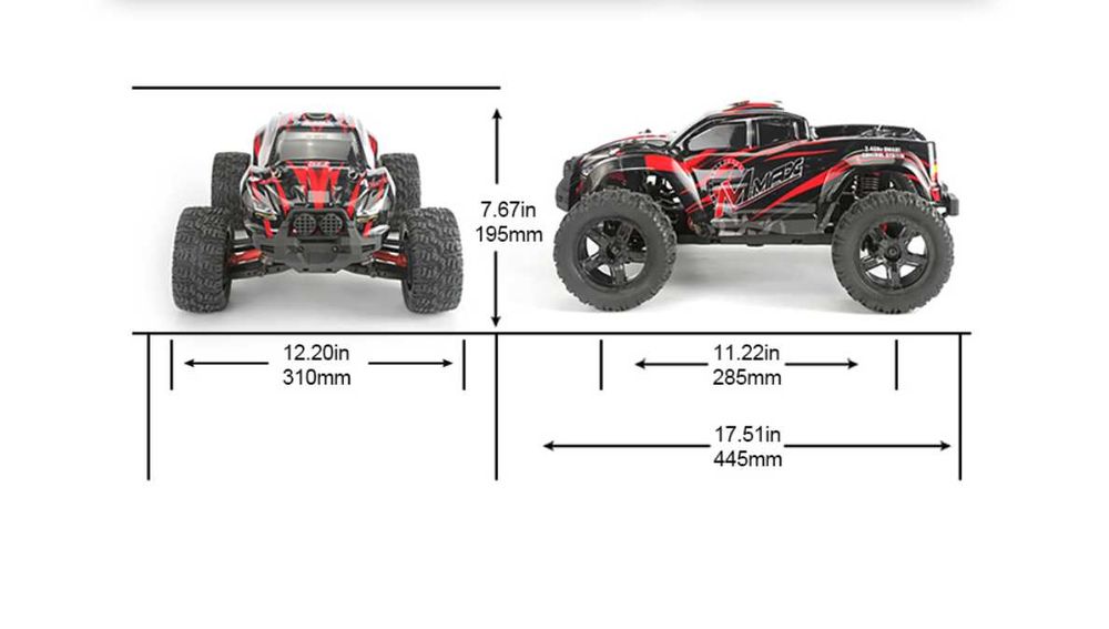 Машинка на пульті керування Remo Hobby M Max 1031 RTR 1/10