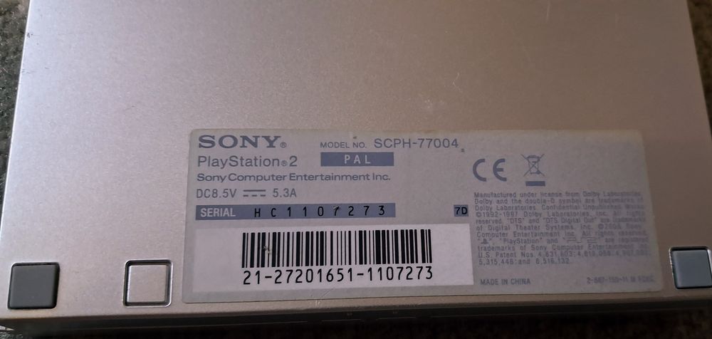 Konsola SONY PlayStation 2 Slim PS2 SCPH-77004 Date Code 7D + Tekken 5