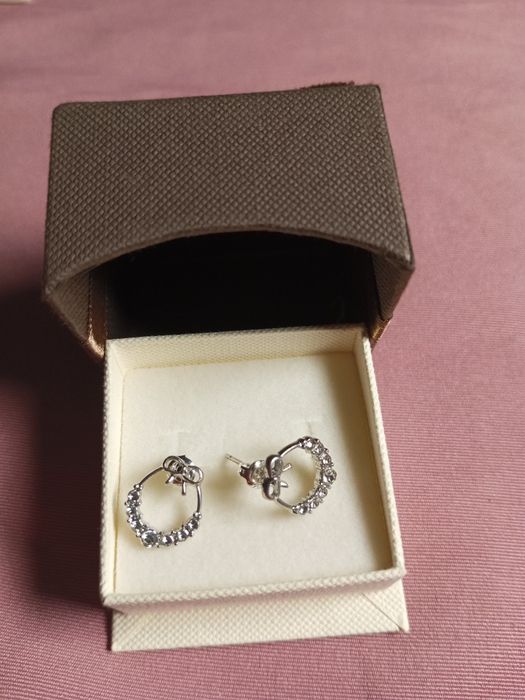 Srebrne kolczyki sztyfty 925 duże z cyrkoniami