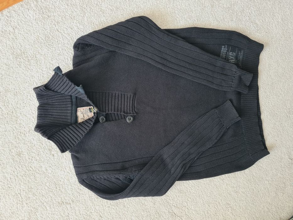 Sweter męski z golfem bawełna r. M basic zima