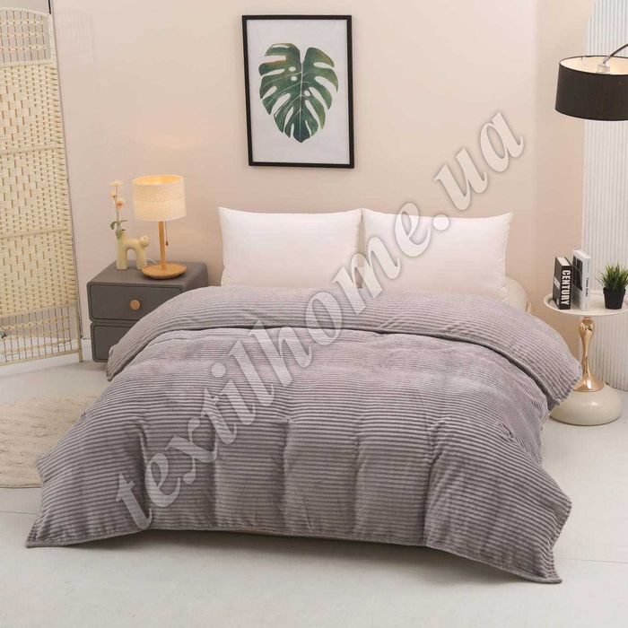 Покривало велюрове ШАРПЕЙ “Полоса” | 150×200 та 200×220 | М’яке