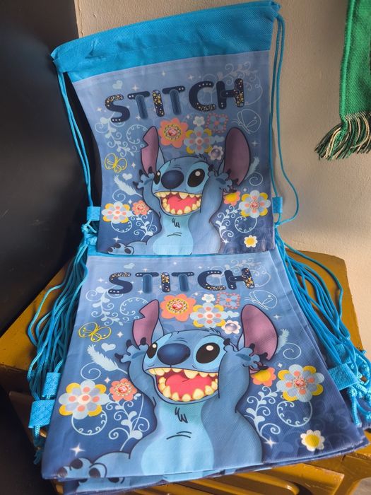 Mochilas saco do Stitch