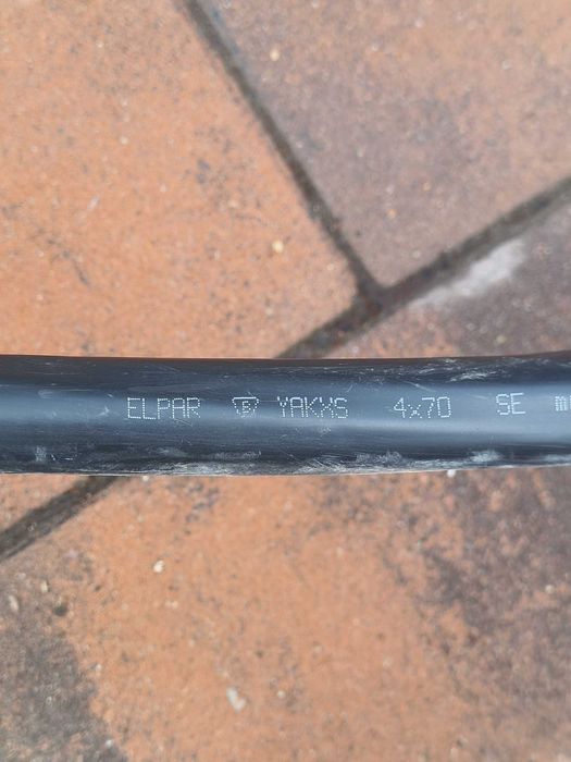 Kabel, przewód YAKXS 4x70 aluminium 19m