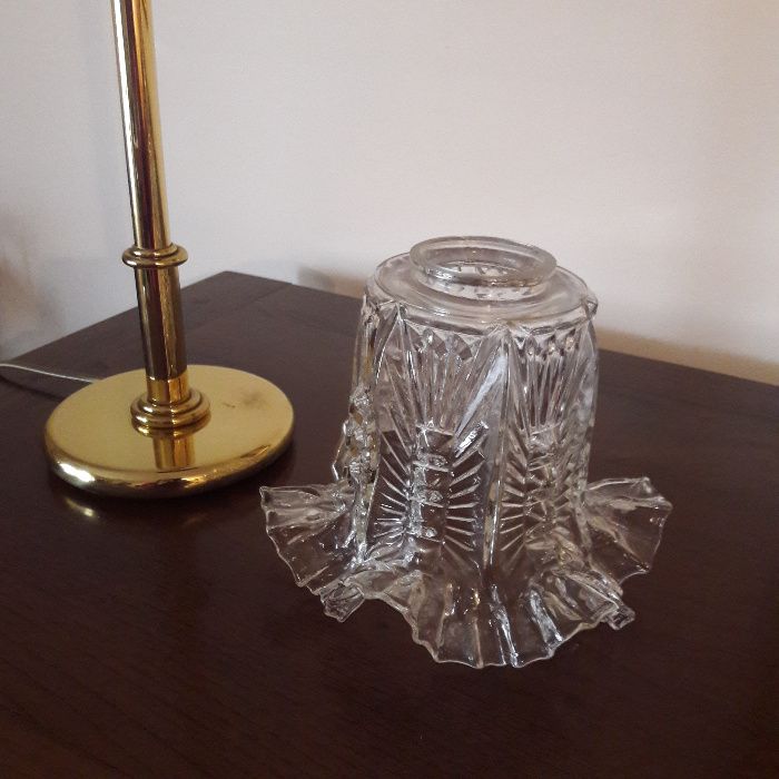 Candeeiro Cúpula tulipa em vidro antigo (NOVO PREÇO)