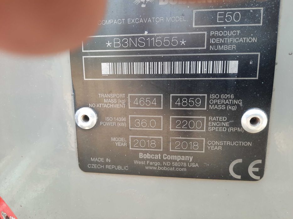 Bobcat E50 Minikoparka