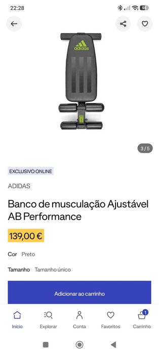 Banco musculação Adidas