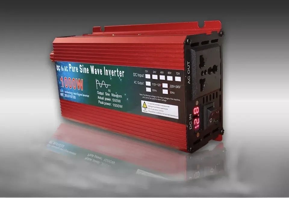 Инвертор 1000W, ЧИСТЫЙ СИНУС, преобразователь напряжения 12v