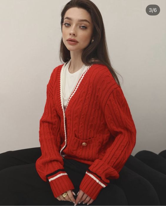 Кардиган червоний CHER17