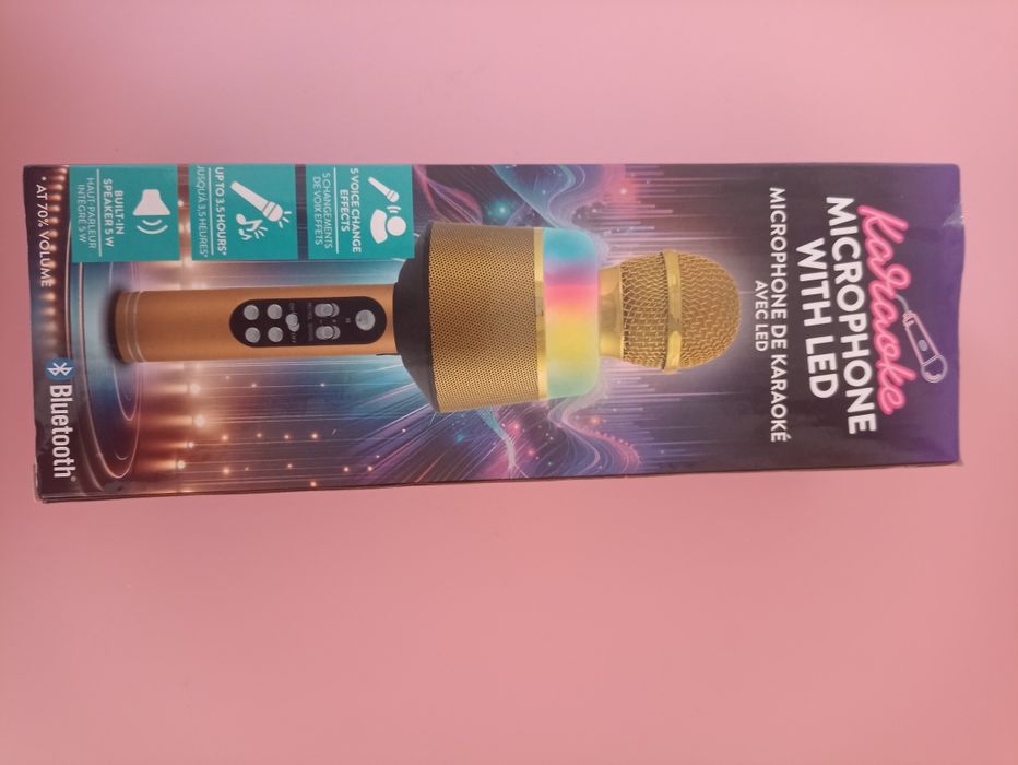 Mikrofon premium bezprzewodowy karaoke Bluetooth zabawka dla dzieci