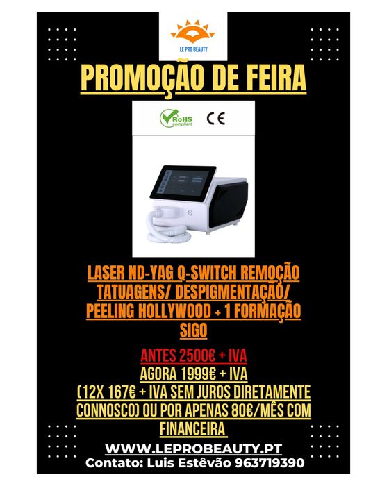 Laser NdYag Remoção tattoo,peeling Hollywood, despigmentação + curso