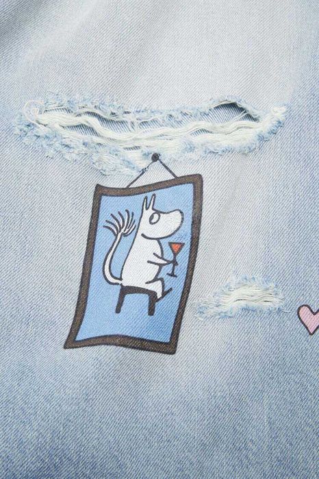 Джинси Acne Studios x Moomin Super Baggy Fit Jeans Blue