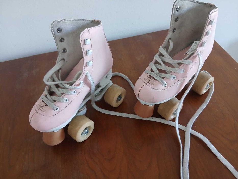 Patins Oxelo Quad 100 Júnior - Rosa - Tam. 33