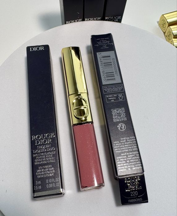 Помада  Dior rouge sequin liquid duo Міні версія