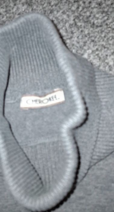 Szary golf dzianinowy XL 42