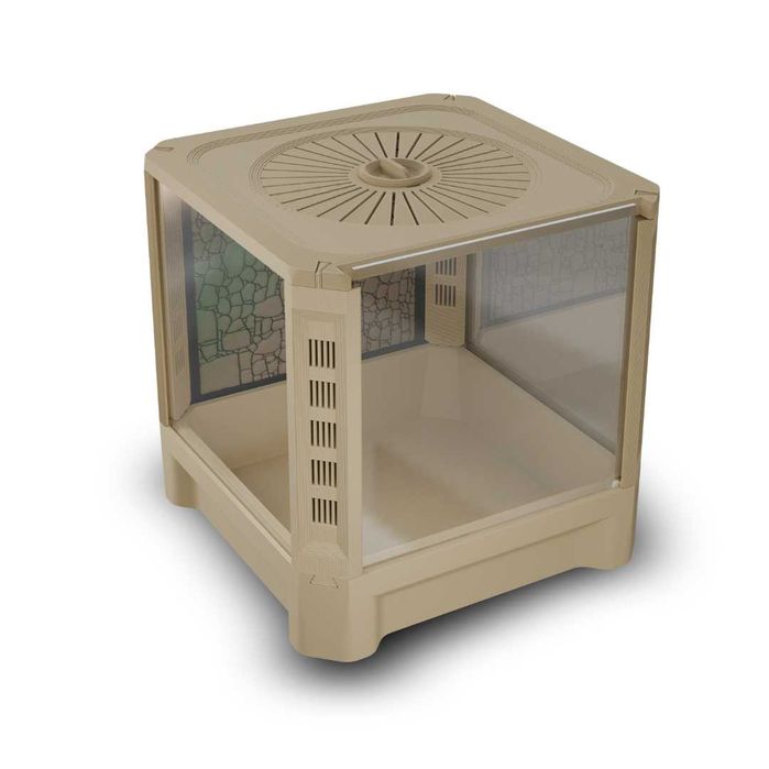Terrarium 15x15x15 Beżowe Dla Modliszki, Skakuna, Ptasznika, Pająka