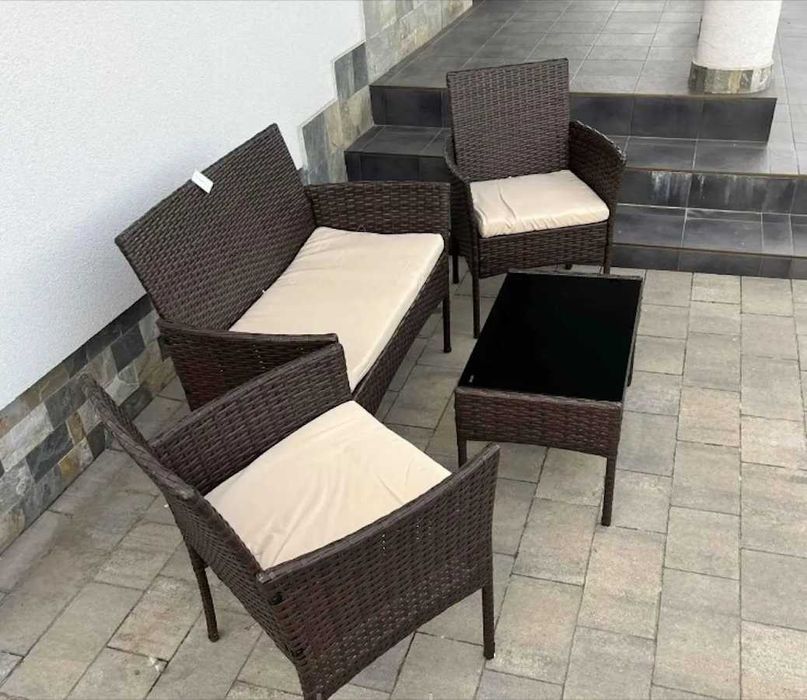 Садовая мебель из ротанга диван кресло стол садові меблі з ротангу