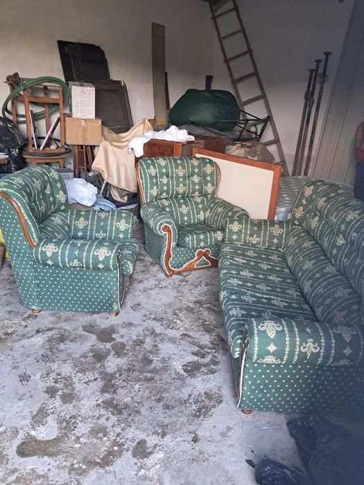 Conjunto tres sofás  com cama