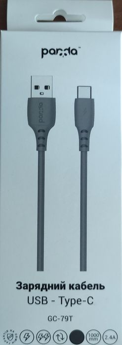 USB-кабель Panda USB to USB Type-C 2.4А