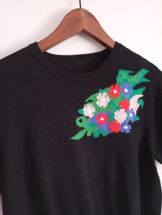 T-shirt Malha Floral Tamanho M