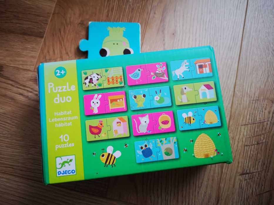 Djeco Puzzle Duo Zwierzęta i ich domki 2+